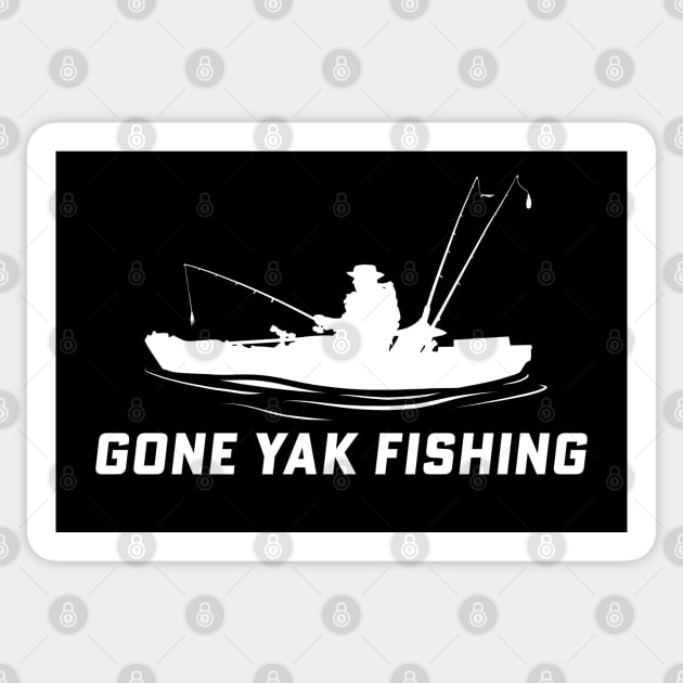 GONE YAK FISHING Sticker by officegeekshop